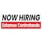 Signmission Now Hiring Estamos Contratando Banner Concession Stand Food Truck Single Sided B-30113 - alternate 1